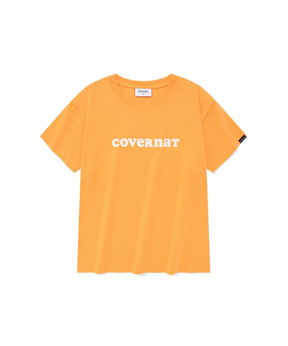 우먼 쿠퍼 로고 티셔츠 오렌지