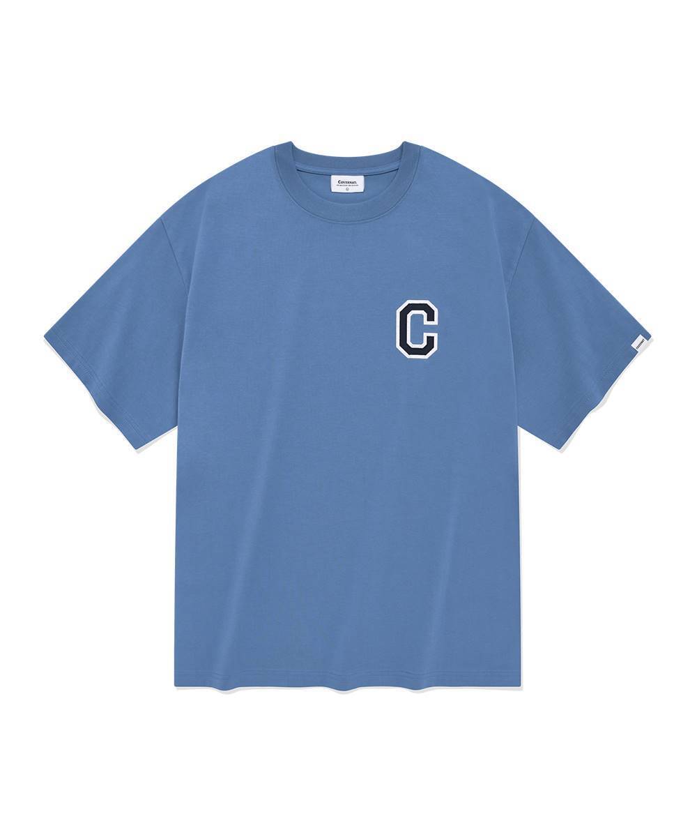 샤인 C 로고 티셔츠 라이트 블루